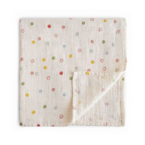 Mushie Organic Cotton Muslin Swaddle Blanket