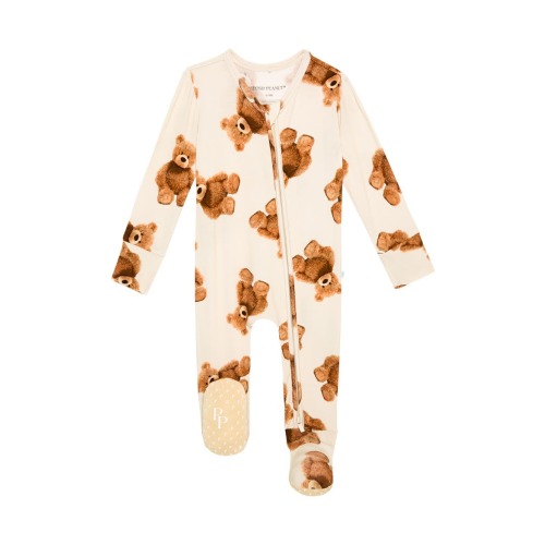 Freddy Teddy Fitted Footie Pajamas, Newborn