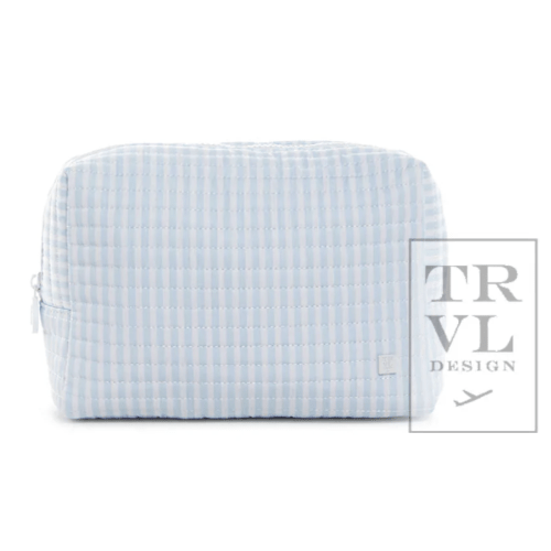 Quilted Everyday Bag Pimlico Stripe Light Blue by TRVL Design