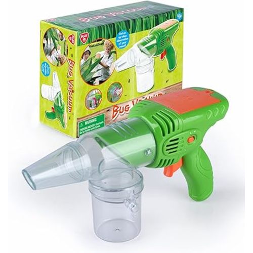 PLAY Bug Vacuum for Kids,Bug Catcher kit for Kids,Eco-Friendly Bug Suction Toy Vacuum with Magnifying Glass Viewing Chamber, for Boys Age 4+