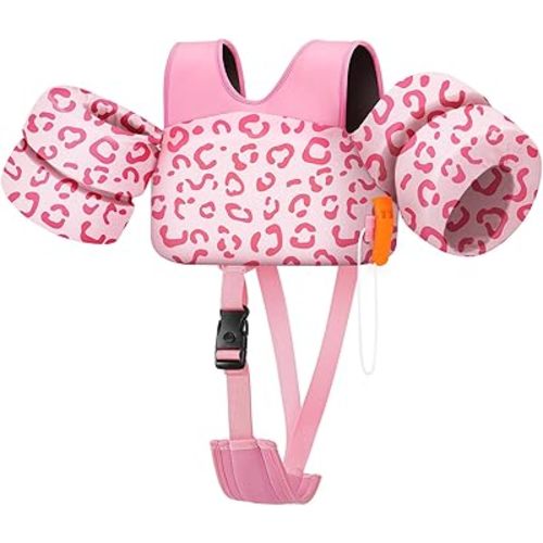 HeySplash Toddler Swim Vest, Infant Floaties Fit 13-20-33 Lbs, Puddle Kids Jumper with Crotch Strap & Safety Buckle, Baby Pool Float Jacket Arm Floaties Floatie Water Wing, Boat Swim Trainer Aid 1-3