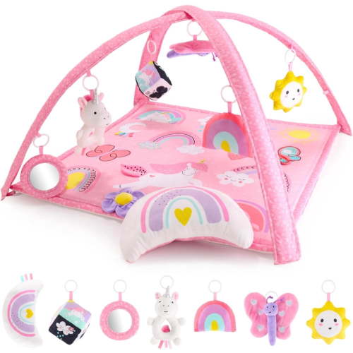 The Peanutshell, Baby Activity Gym, Rainbow Paradise 7-in-1 with Toys