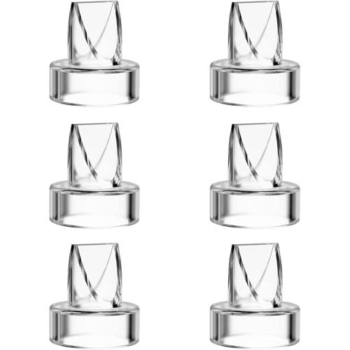 Duckbill Valves Compatible with Momcozy/TSRETE/HAUTURE/PADRAM/LoveOfLive/OMFMF, Use with Wearable S9 Pro/S10/S12 Parts Replace, Wearable Breast Pump Accessories (6 Piece Set)