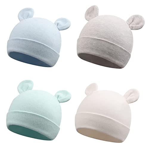 Cotton Newborn Baby Girls Hat Spring Newborn Boys Hat Cute Rabbit Infant Beanie