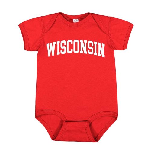 State of Wisconsin College Style Fashion T-Shirt