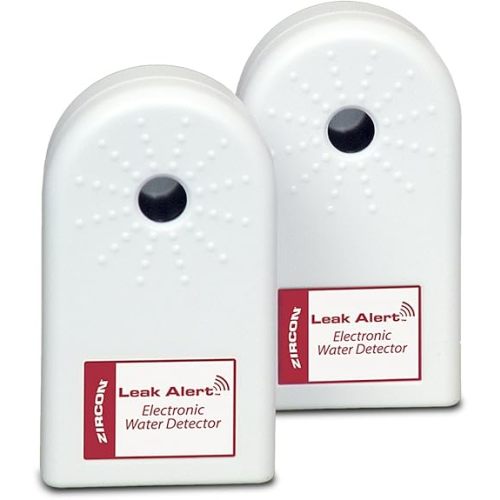 Zircon Leak Alert Electronic Water Detectors Bonus Pack, Batteries Not Included, 2-Pack