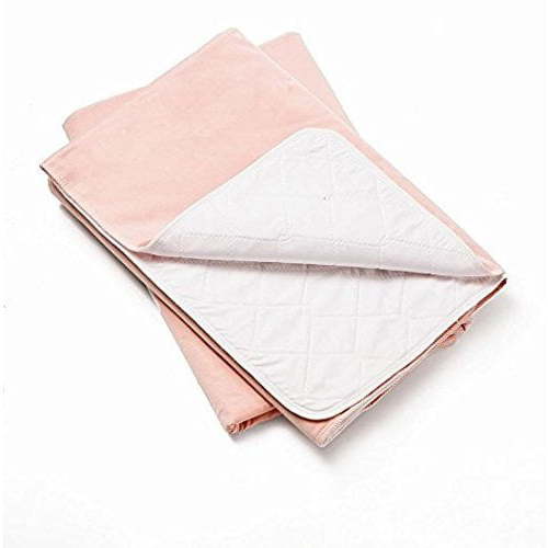 Nobles Reusable/Washable Waterproof Bed Pad for Children or Adults Pack of 3 (34x35, Pink)
