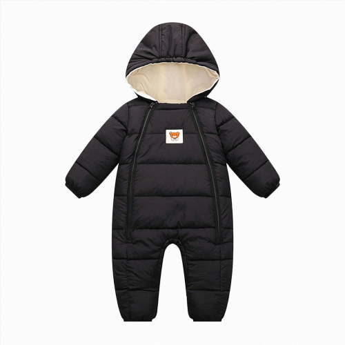 3-6 Months Newborn Infant Snowsuit Toddler Winter Coat Baby Girl Clothes Warm Jacket 0 3 3 6 Month Black
