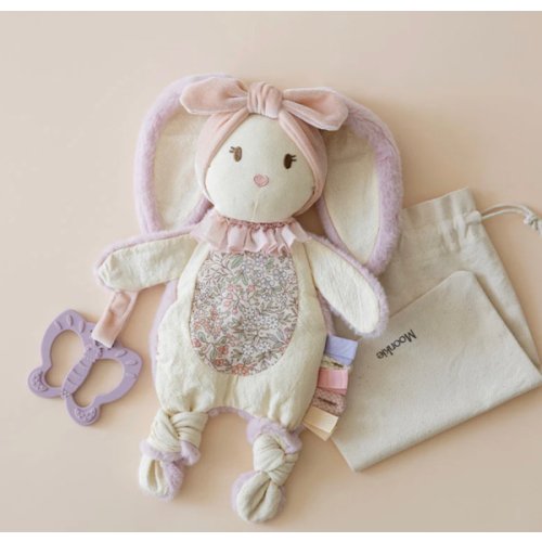 Bunny Lovey for Baby | Soft & Snuggly Baby Security Blanket | Moonkie