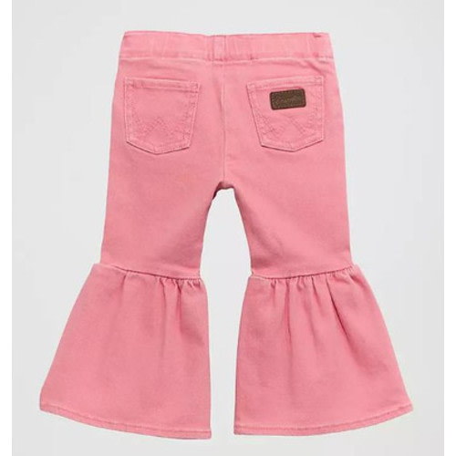 Wrangler® Infant/Toddler Girls' Pink Ruffle Bottom Jeans in Samira