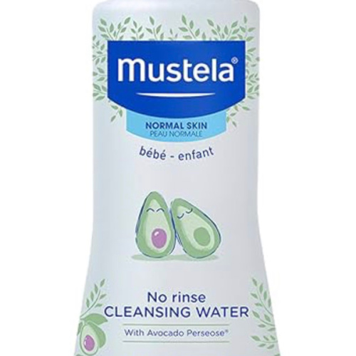 Mustela Baby Cleansing Water - No-Rinse Micellar Water - with Natural Avocado & Aloe Vera - for Baby's Face, Body & Diaper - 1 or 2-Pack - Various Sizes