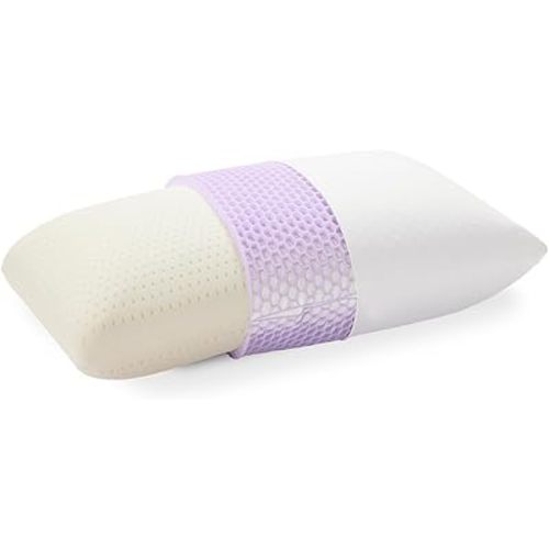 Purple Harmony Pillow - Standard - Medium, Greatest Pillow Ever Invented, 360º Hex Grid & Talalay Latex Core - No Pressure Support, Stays Cool, Luxurious Comfort