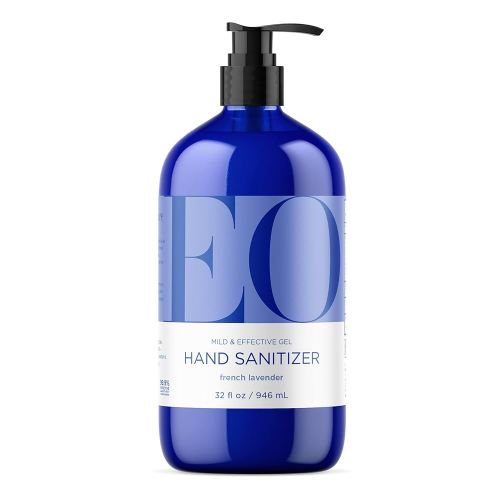 EO Hand Sanitizer Gel, 32 Ounce (Pack of 1), French Lavender, Organic Plant-Based, Botanical Extracts
