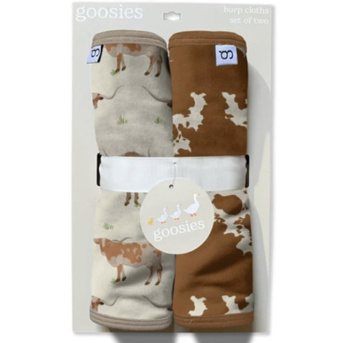 Goosies Burp Cloth Set Longhorns