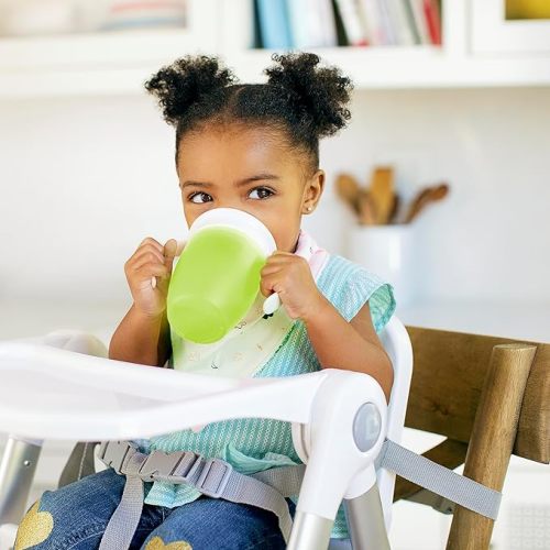 Munchkin® Miracle® 360 Trainer Sippy Cup with Handles, Spill Proof, 7 Ounce, 2 Pack, Green/Blue - Blue, Green - 2-pack