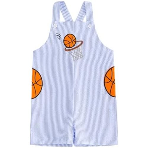 Toddler Baby Boy Baseball Outfit Baseball Embroidery Sleeveless Tank Romper Suspender Jumpsuit Boys Summer Clothes
