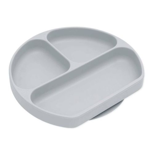 Bumkins Silicone Grip Dish - Gray