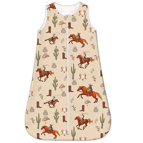 Baby Wearable Blanket Sleeping Bag, Sack, Unisex Baby Stuff, Western, 6-12M