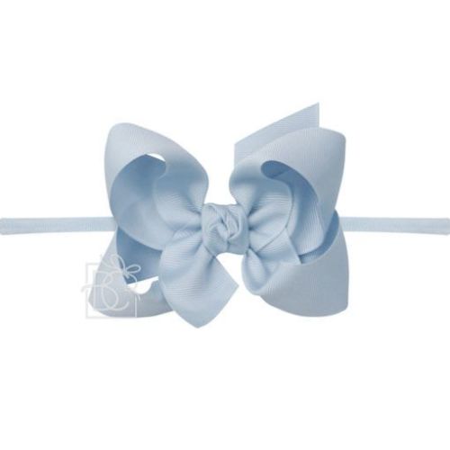 1/4" Pantyhose Headband with Grosgrain Bow - Beyond Creation