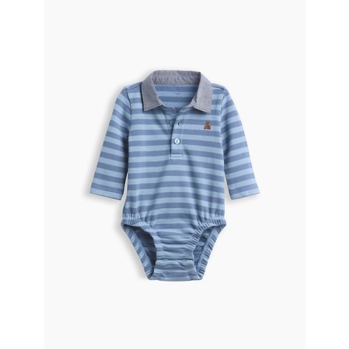 Baby VintageSoft Rugby Polo Bodysuit