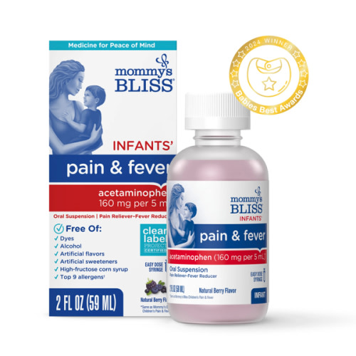 Infant Acetaminophen Pain & Fever Reducer 2oz- Mommy's Bliss