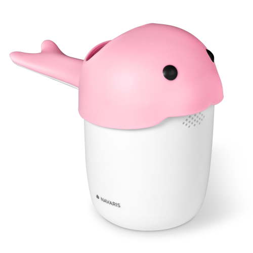 Navaris Baby Hair Rinser - Cute Animal Cup for Bath with 3 Different Pour Spouts - Rinse Shampoo and Keep Water Out of Baby's Face and Eyes - Pink