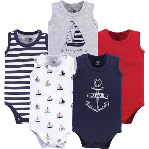 Hudson Baby Unisex Baby Cotton Sleeveless Bodysuits