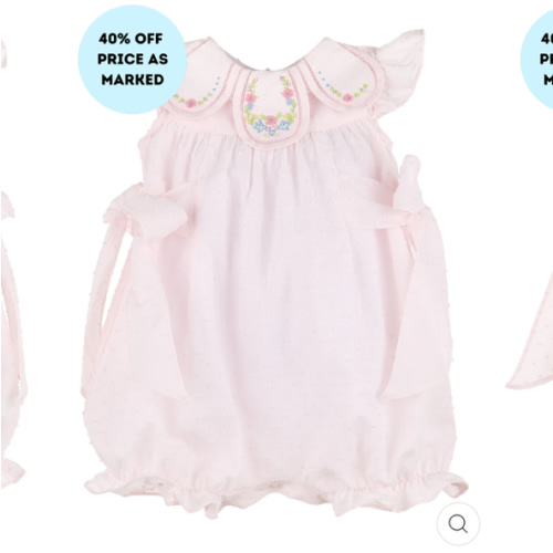 Dotted Petal Playsuit | Posh Tots Children's Boutique