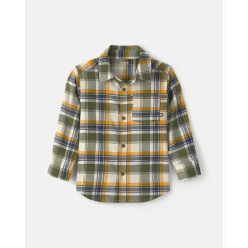Toddler Boy Plaid Long-Sleeve Button-Down Shirt - OshKosh B'gosh | Carter's