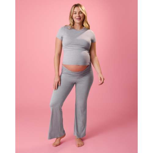 The Sunday Maternity & Nursing Pajama Set | Grey Heather - Kindred Bravely