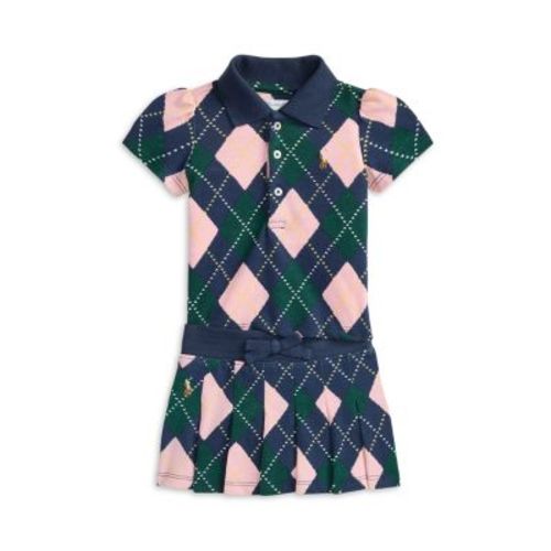 Polo Girls' Argyle Mesh Polo Shirt & Skirt Set - Baby