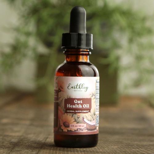 Gut Health Oil - Supports digestive health and helps maintain a balanced microbial environment. Supports oral hygiene. | Natural Wellness | Earthley | Earthley Wellness