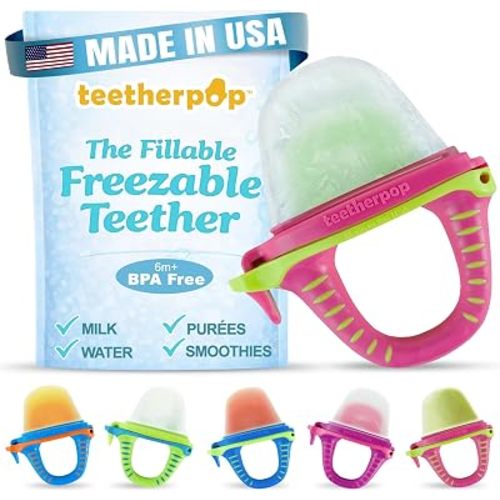 Fillable Freezer Teethers for Babies – Made in USA Teething Pacifier