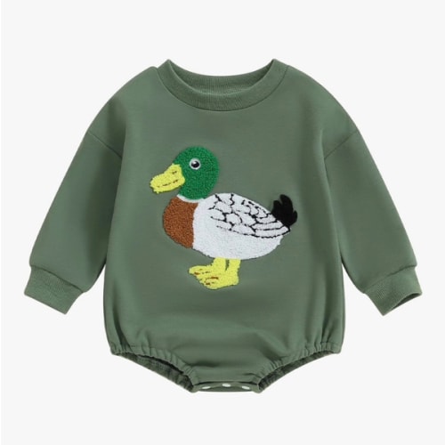 VISGOGO Newborn Infant Baby Boy Girls Oversized Romper Little Dude Sweater Onesie Coming Home Outfit Neutral Clothes