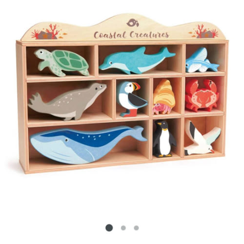 Wooden Coastal Animals Set