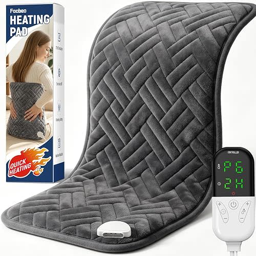 Focbeo Heating Pad for Back, Electric Heating Pads, Dry/Moist Heat Pad