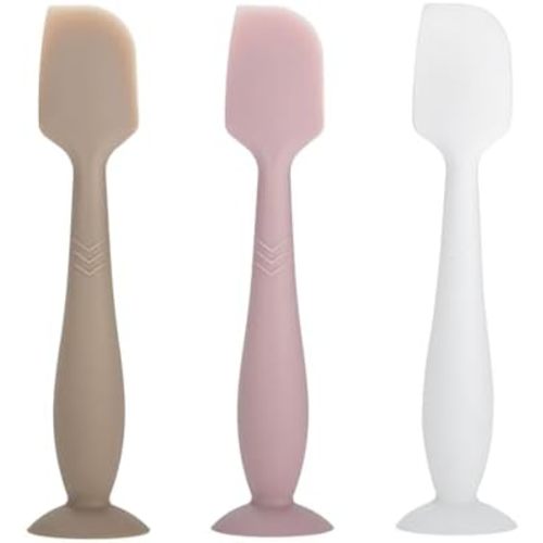 3-Pack Baby Diaper Cream Spatula - Baby Diaper Rash Cream Applicator for Butt Paste - Diaper Cream Brush for Newborn Essentials (grey, pink, white)