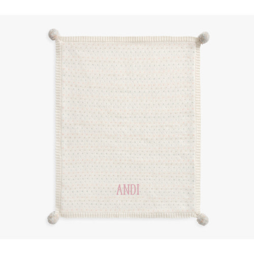 Confetti Pom Pom Baby Blanket