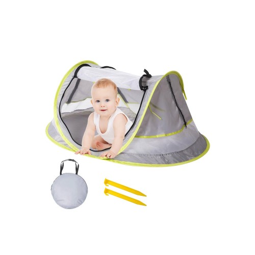 KUWUNG Pop Up Baby Beach Tent, Foldable pop up tent for Baby, Portable baby sun tent UPF 50+ UV Protection, Waterproof pop up beach tent with Double Zipper, UV Tent for Babies, Pets