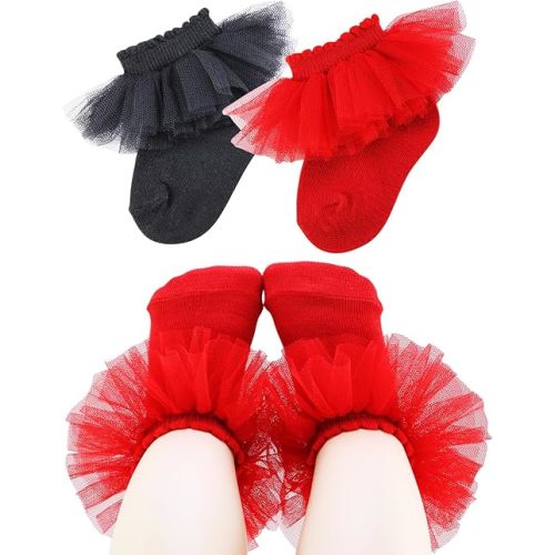 Little Baby Girl Princess Lace Ruffles Socks Set