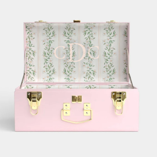 Mini Trunk - Pink - Darling Dogwood / Embroidery