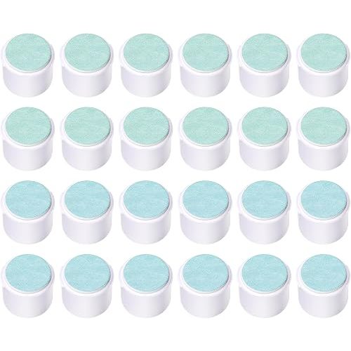 Electric Nail Trimmer Replacement Pads, 24 Packs Baby Nail File Grinding Heads Compatible with Frida Baby Nail File (Green: 6-12M; Blue: 12+M Babies)
