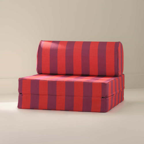 Red Striped Modular Sofa Seat | Harlan | House of Noa