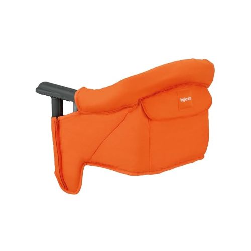 Inglesina Fast Table Chair, Orange - Portable Baby High Chair - for Babies & Toddlers up to 37 lbs - Collapsible Design - Fits Tables 0.8'' to 3.5'' Thick - Compact & Easy to Use - Travel Bag Included
