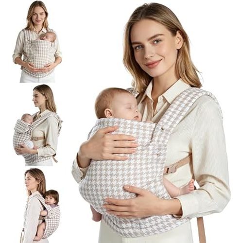 Baby Carrier Newborn to Toddler, Pure Cotton Breathable Hip-Healthy 40lbs