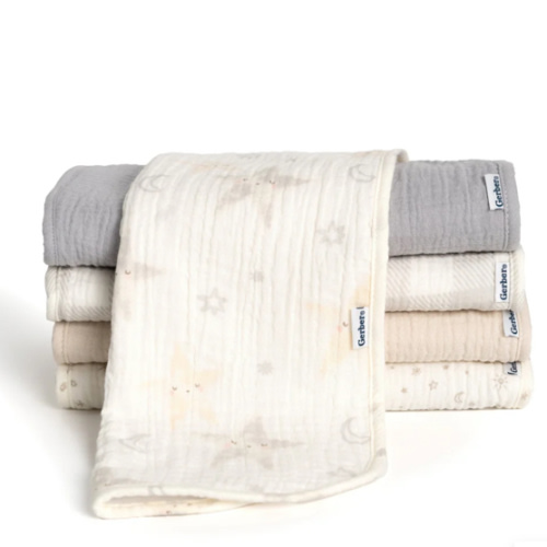 5-Pack Baby Neutral Stars Muslin Burp Cloths – Gerber Childrenswear