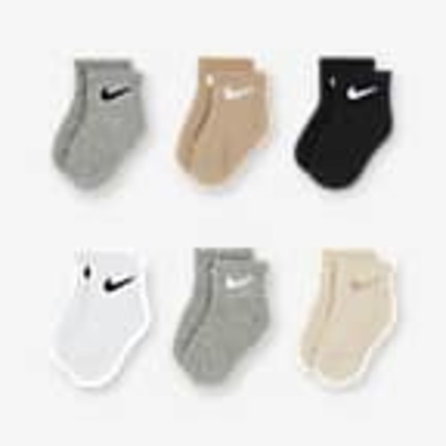 Nike Swoosh Baby/Toddler Ankle Socks (6 Pairs). Nike.com