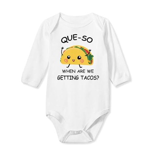 UNIFACO Unisex Baby Funny Saying Outfit Short and Long Sleeve Bodysuits Romper 0-18M