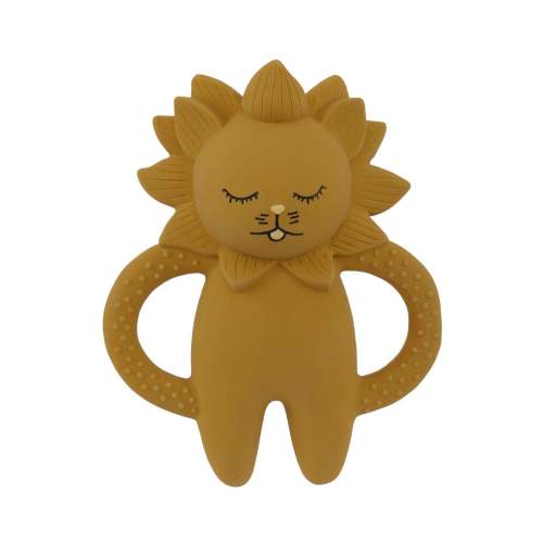 TEETHER LION - mustard