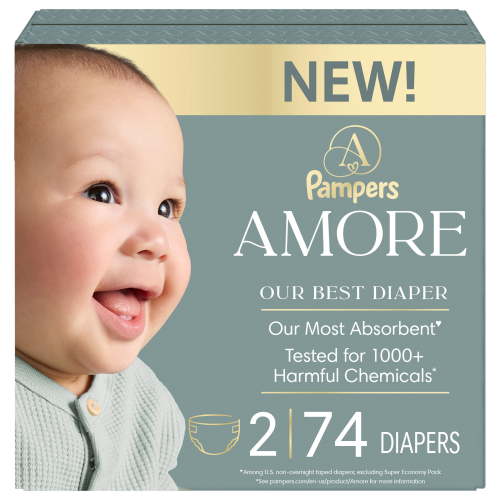 NEW Pampers AMORE, Size 2, lbs (10-22 lbs), Our Best Diaper - Walmart.ca